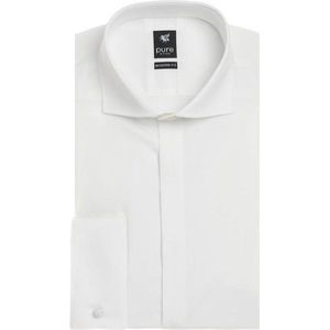 Pure Gala - Shirt - Crème - Lange Mouw - 100% Katoen - Cutaway Kraag