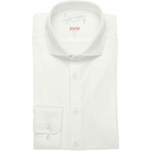 PURE FUNCTIONAL SLIM FIT HEMD WEISS, EINFARBIG 40