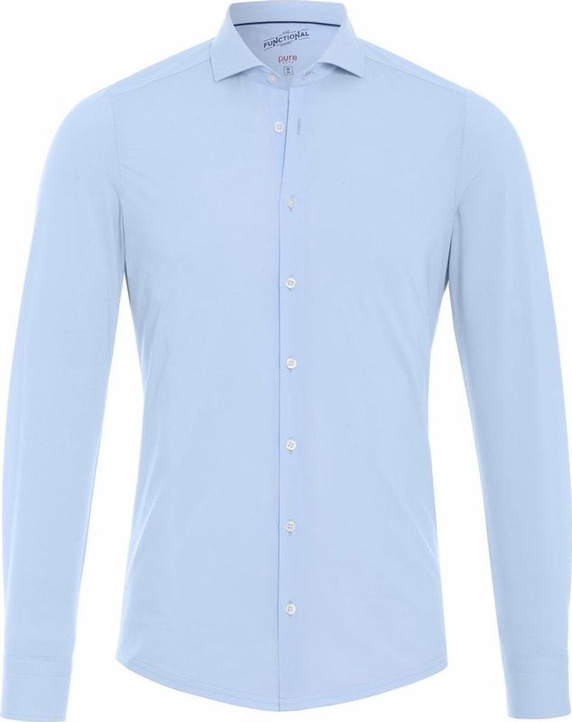 Pure - H.Tico - Overhemden - Blauw - Polyamide/Elastaan