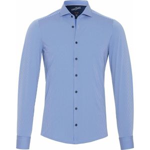Pure H.Tico - The Functional Shirt - Lichtblauw - Super Stretch Nylon - Streep Dessin