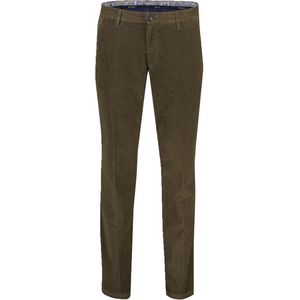 m.e.n.s. Chino Broek - Donkerbruin - 98% Katoen - Normale Fit