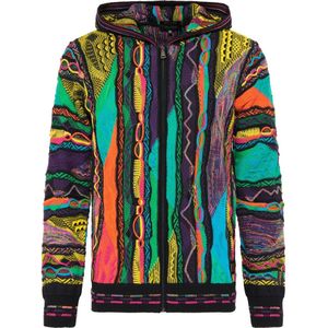 Carlo Colucci, Sweatshirts & Hoodies, Heren, Veelkleurig, XS, Sweatshirt met rits en uniek design