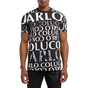 Carlo Colucci Heren T-shirt Zwart 4 201