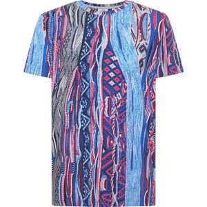 Carlo Colucci Heren T-Shirt Blauw 3 101