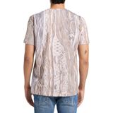 Carlo Colucci Heren T-Shirt Bruin 3 591