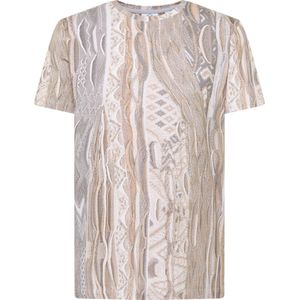 Carlo Colucci Heren T-Shirt Bruin 3 591