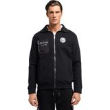 Carlo Colucci - Zip-Through Sweatshirt - Heren - Zwart