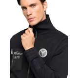 Carlo Colucci - Zip-Through Sweatshirt - Heren - Zwart