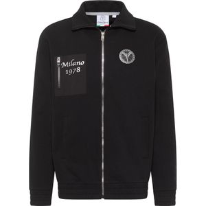 Carlo Colucci - Zip-Through Sweatshirt - Heren - Zwart