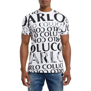 Carlo Colucci Heren T-shirt Wit 4 291