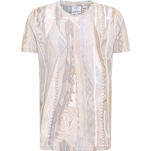 Carlo Colucci - Egon T-shirt - Heren - Beige - Gebreid