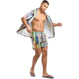 Carlo Colucci - Gebreid Overhemd - Veelkleurig - Heren