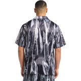 Carlo Colucci - C5081 - Overhemd - Zwart Multicolor - 97% Polyester/3% Elasthan