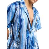 Carlo Colucci - C5081 - Overhemd - Gebreide Print - 97% Polyester/3% Elasthan