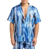 Carlo Colucci - C5081 - Overhemd - Gebreide Print - 97% Polyester/3% Elasthan