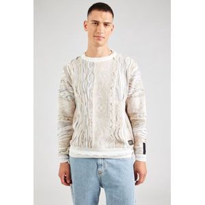 Carlo Colucci - Gebreide Trui - Beige - Maat: 2XL