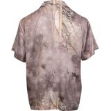 Carlo Colucci - Ornament Gebreid Oversized Shirt - Beige - Heren