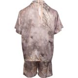 Carlo Colucci - Ornament Gebreid Oversized Shirt - Beige - Heren