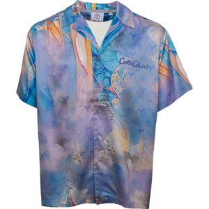 Carlo Colucci - Ornament Knit - Oversize Shirt - Blauw