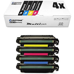 4x Müller Printware Remanufactured Toner voor HP LaserJet Enterprise 500 color M 551 575 xh c f dn n vervangen CE400A-03A 507A