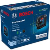 Bosch Professional GLL 2-15 G - Kruislijnlaser Groen - Incl Opbergtas - Batterijen - Laserrichtbord