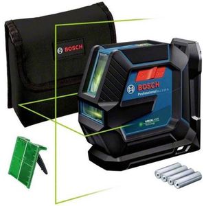 Bosch Professional GLL 2-15 G - Kruislijnlaser Groen - Incl Opbergtas - Batterijen - Laserrichtbord