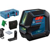 Bosch Professional GLL 2-15 G Kruislijnlaser Groen + Plafondklem DK 10 In Koffer - 0601063W02