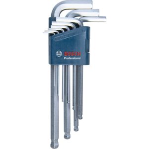 Bosch Professional Allen Key Hex 9 Pcs Inbussleutelset Afmetin - Lengte: 21 cm