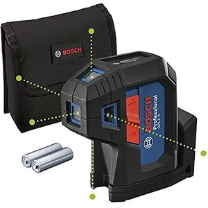 Bosch GPL 5 G Puntlaser Incl. Batterijen In Etui - 5 Punten - Groen - 30m