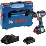Bosch Professional GSR 18V-110 C 0.601.9G0.10B Accu-schroefboormachine 18 V 4.0 Ah Li-ion Brushless, Incl. 2 accus, Incl. Bluetooth-module, Incl. lader, Incl.