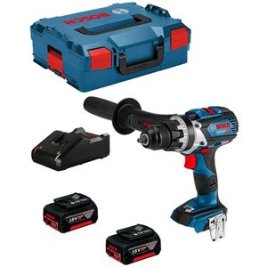 Bosch Blauw GSR 18V-110 C - 18V Li-Ion accu boor-/schroefmachine set (2x5.0Ah accu) in L-Boxx - 06019G010C