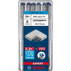 Bosch Accessoires Expert SDS plus-7X hamerboor 6 x 50 x 115 mm - 1 stuk(s) - 2608900180