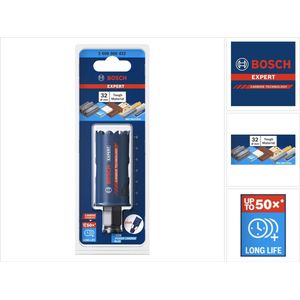 Bosch Accessories 1x Expert Tough Material gatzagen (voor Hout met metaal, Ø 32 mm, Accessories Klopboormachine)