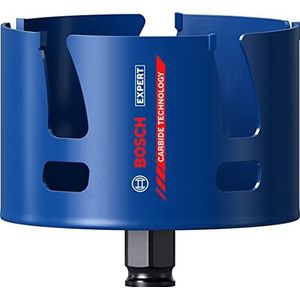 Bosch 1x EXPERT Construction Material gatzagen (voor Zachthout, Spaanplaat, Ø 102 mm, Professional Accessoires Boor-/schroefmachines)