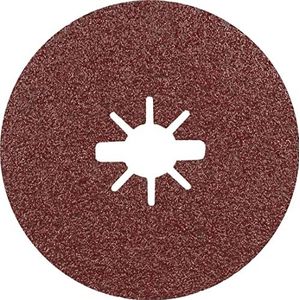 Bosch 25x EXPERT R781 X-LOCK keramische prisma-fiberschijven (voor Staal, Roestvrijstalen platen, Ø 125 mm, Korrel 60, Professional Accessoires Kleine haakse slijper)