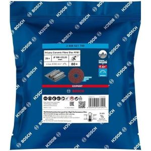 Bosch - Expert R781 - Keramische Prisma-Fiberschijf - 180 mm - K80 - 1 stuk