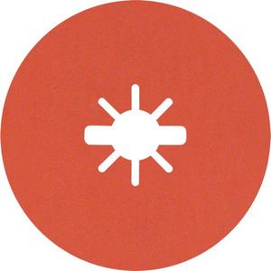 Bosch 25x EXPERT R782 X-LOCK keramische prisma-fiberschijven (voor Staal, Roestvrijstalen platen, Ø 125 mm, Korrel 80, Professional Accessoires Kleine haakse slijper)
