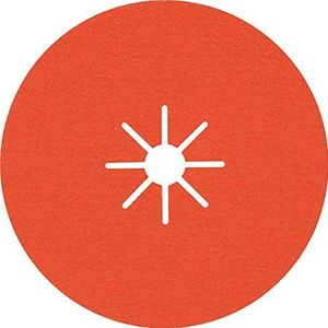 Bosch 25x EXPERT R782 keramische prisma-fiberschijven (voor Staal, Roestvrijstalen platen, Ø 180 mm, Korrel 80, Professional Accessoires Grote haakse slijper)