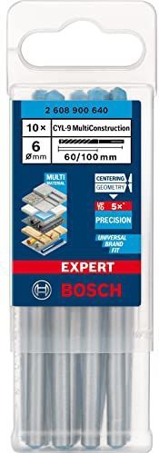 Bosch - expert CYL-9 MultiConstruction Bohrer 6 x 60 x 100 mm, 10-teilig