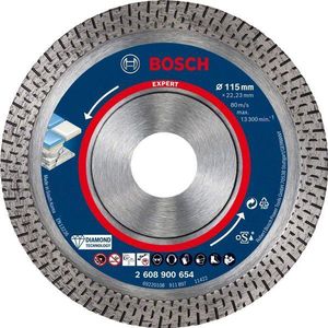 Bosch Professional 1x Expert HardCeramic Diamond Cutting Disc (voor harde tegels, harde steen, Ø 115 mm, Accessoires Kleine Haakse Slijper)