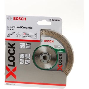 Bosch 2608900658 EXPERT X-LOCK Diamantschijf Hard Ceramic 125 X 22,23 X 1,4 X 10 Mm