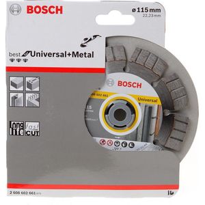 Bosch Accessoires Expert MultiMaterial X-LOCK diamantdoorslijpschijf 115 x 22,23 x 2,4 x 12 mm - 1 stuk(s) - 2608900669