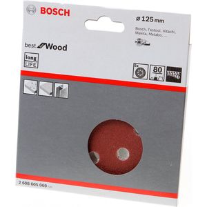 Bosch 2608900805 EXPERT Schuurvel C470 Best For Wood And Pain - Diameter 125 M - Korrel 8 - 8 Gate
