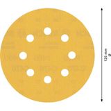 Bosch - 5x Expert C470 Schleifpapier mit 8 Löchern für Exzenterschleifer 125 mm g 400 - 2608900811