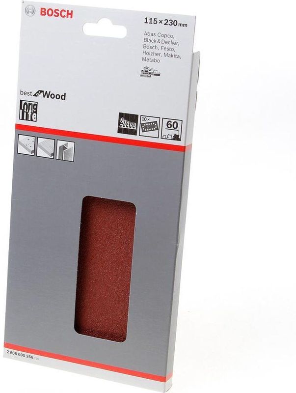 Bosch - EXPERT C470 - Schuurpapier - Geperforeerd - 230 mm x 115 mm - 10 Stuks