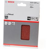 Bosch Accessoires Expert C470 schuurpapier voor vlakschuurmachines 115 x 107 mm, K40 10-delig - 2608900890