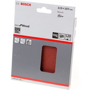 Bosch 2608900893 EXPERT Schuurvel C470 Best For Wood And Pain - 115 X 107 M - Korrel 12 - 6 Gate
