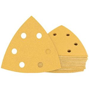 Bosch 50x EXPERT C470 schuurpapier (voor Verf op hout, Hardhout, Ø 93x93 mm, Korrel 400, Professional Accessoires Deltaschuurmachine)