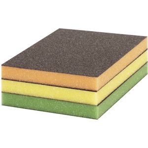 BOSCH EXPERT S473 Schuursponsjes - Set van 3 - 98x120x13 - Flexibel en Duurzaam