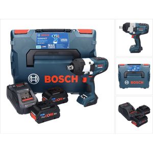 Bosch Professional GDS 18V-1050 H Slagmoeraanzetter - BITURBO - Met 2x 18V accu's (8.0 Ah) en lader